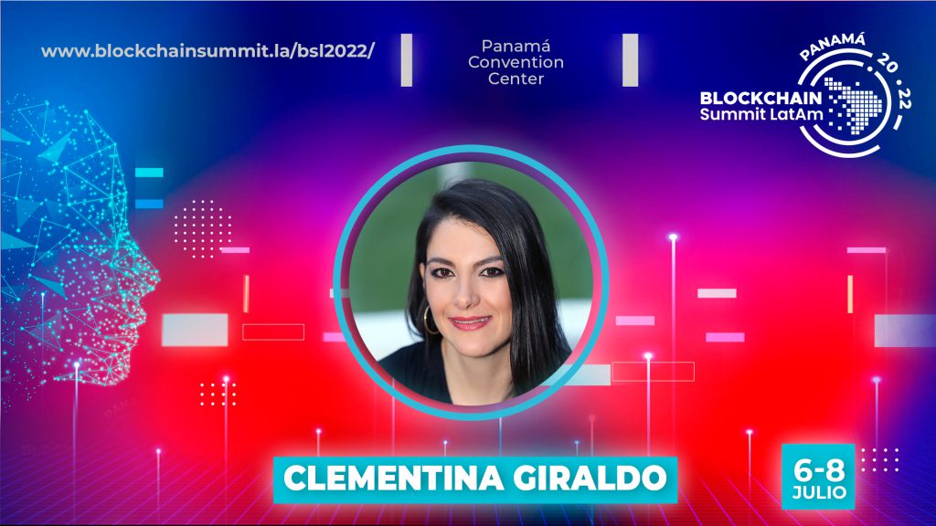 Clementina Giraldo en la Blockchain Summit Latam 2022